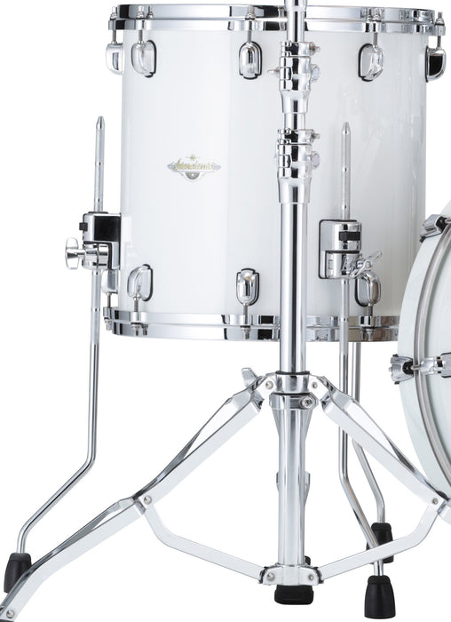 TAMA Starclassic Maple Lacquer Floor Tom 18" x 16" - Piano White/Chrome HW