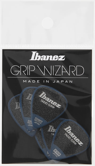IBANEZ Grip Wizard Series Sand Grip Flat Picks - 6 pcs