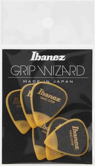 IBANEZ Grip Wizard Series Sand Grip Flat Picks - 6 pcs