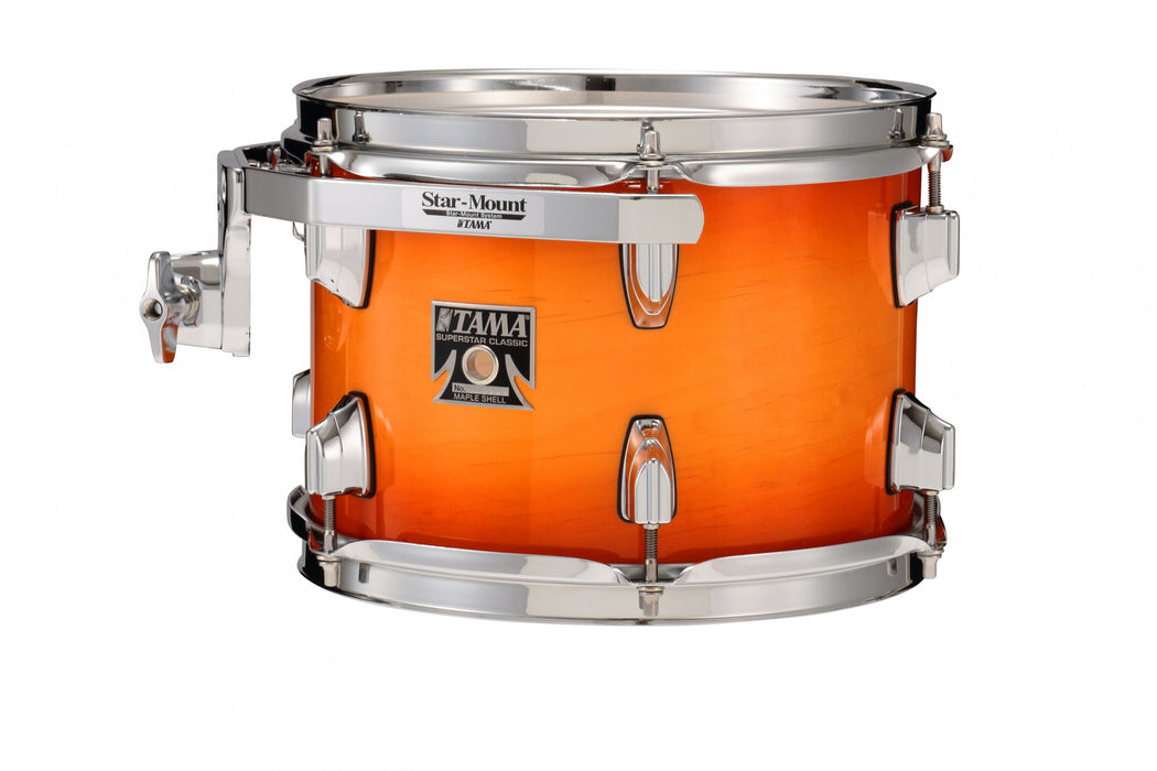 TAMA Superstar Classic Rack Tom 12" x 8" - Tangerine Lacquer Burst/Chrome HW