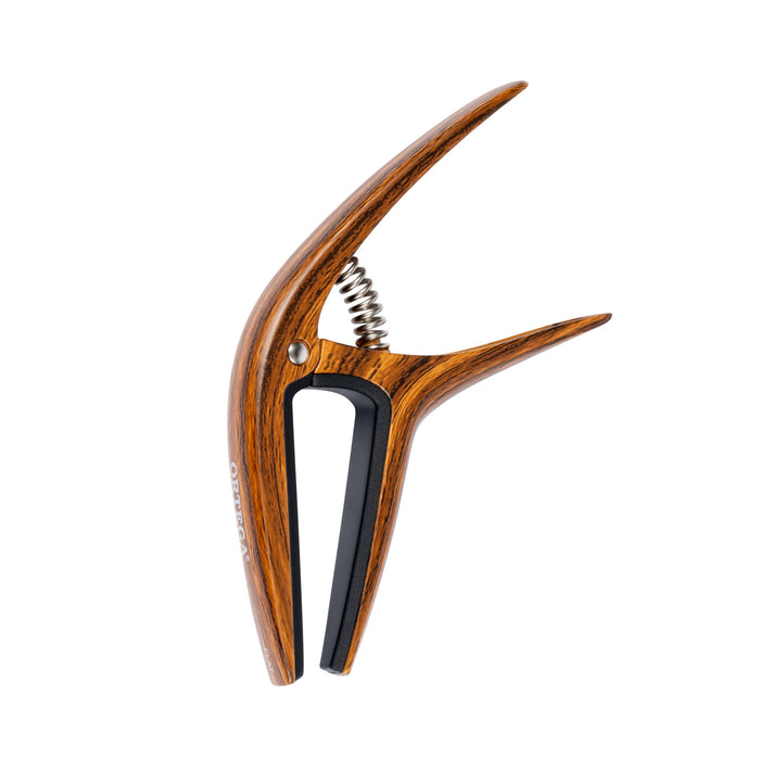 ORTEGA Curved/Flat Guitar Capo - Walnut Design