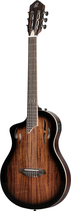 ORTEGA TourPlayer DeLuxe Nylon String Guitar 6-String Lefty - Acacia Burst + Gig Bag