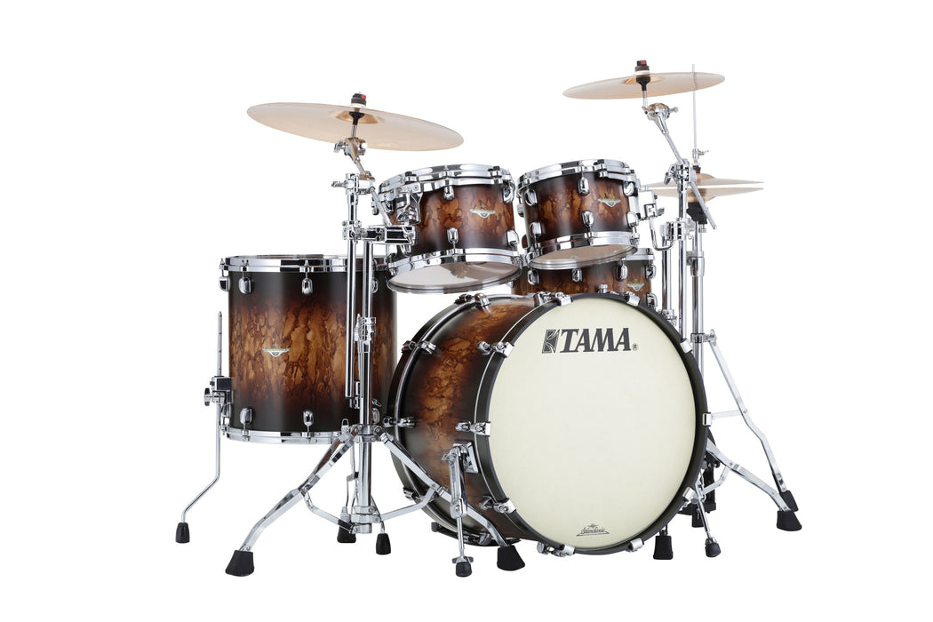 TAMA Starclassic Maple Lacquer Shell Kit 4 pcs - Molten Satin Brown Burst/Chrome HW