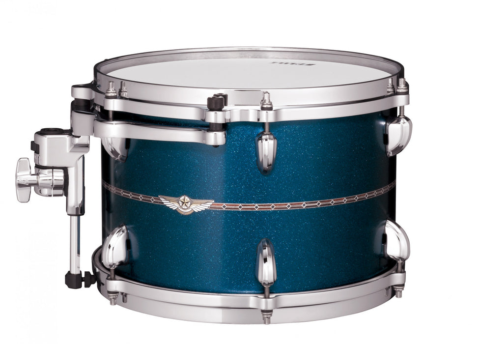 TAMA STAR Maple Rack Tom 12" x 8" - Satin Blue Metallic/Chrome HW/with Inlay (outside)