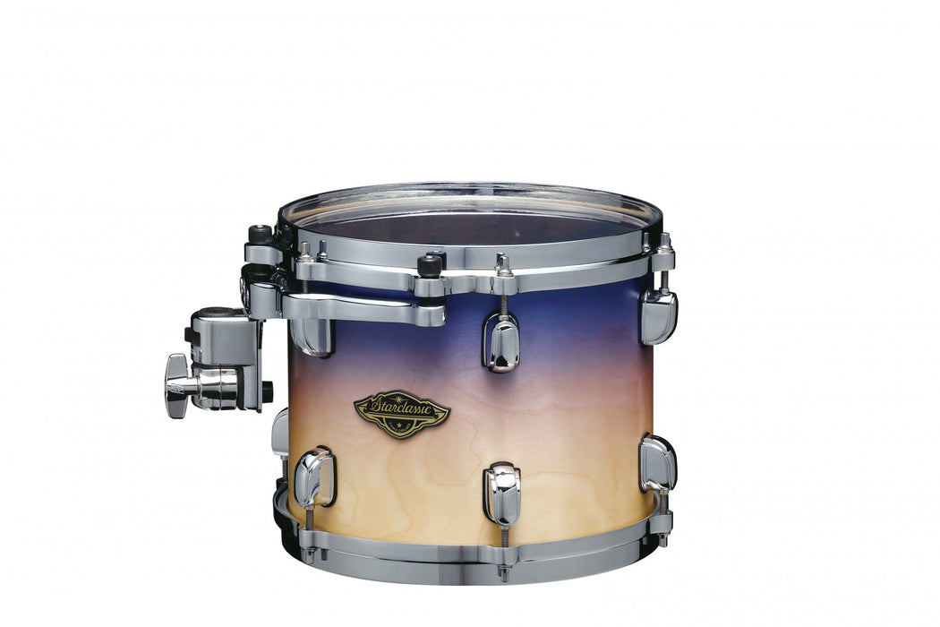 TAMA Starclassic Walnut/Birch Lacquer Rack Tom 10" x 8" - Satin Purple Atmosphere Fade/Chrome HW