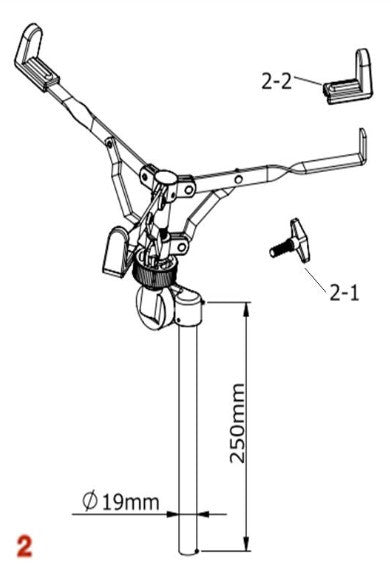 TAMA Upper Tube Assembly for HS02W