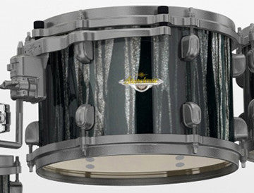 TAMA Starclassic Maple Lacquer Rack Tom 10" x 7" - Black Clouds & Silver Linings/Smoked Black Nickel HW