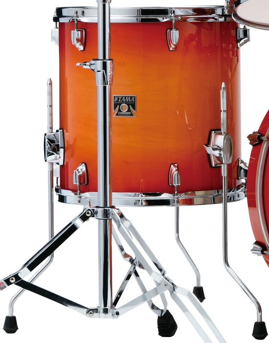 TAMA Superstar Classic Floor Tom 18" x 16" - Tangerine Lacquer Burst/Chrome HW