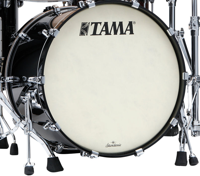 TAMA Starclassic Maple Lacquer Bass Drum 22" x 18" - Piano Black/Chrome HW/without Mount