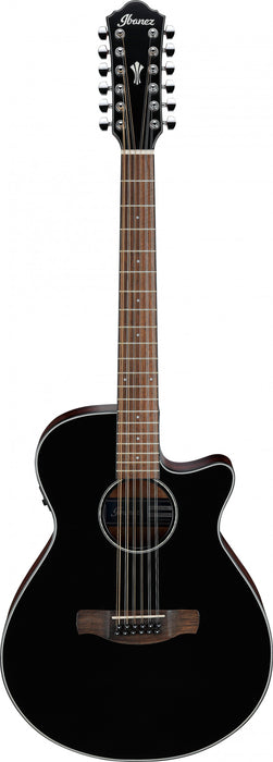 IBANEZ AEG Series Acoustic Guitar 12 String - Black High Gloss