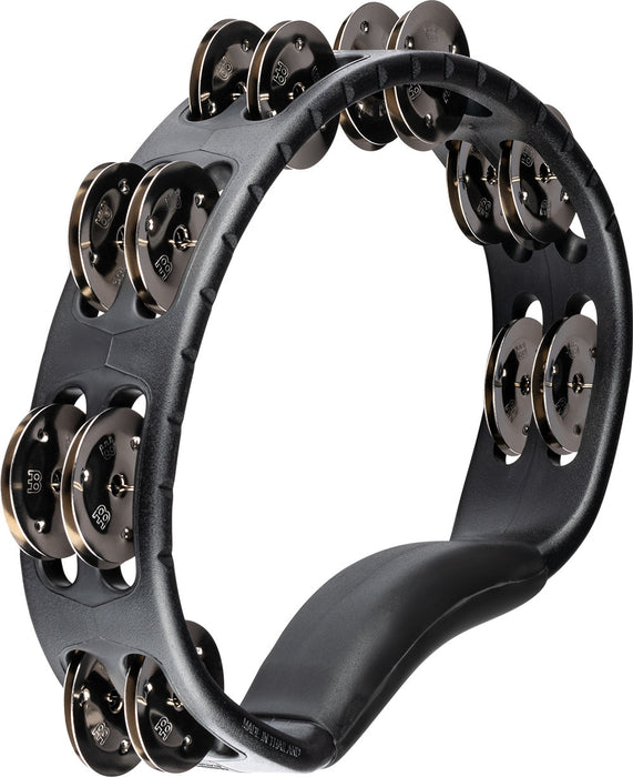 MEINL Percussion Headliner® Series Molded ABS Dual-Row Tambourine - Black