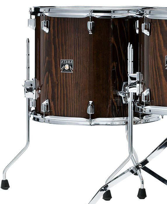 TAMA Superstar Classic Floor Tom 14" x 12" - Gloss Java Lacebark Pine/Chrome HW