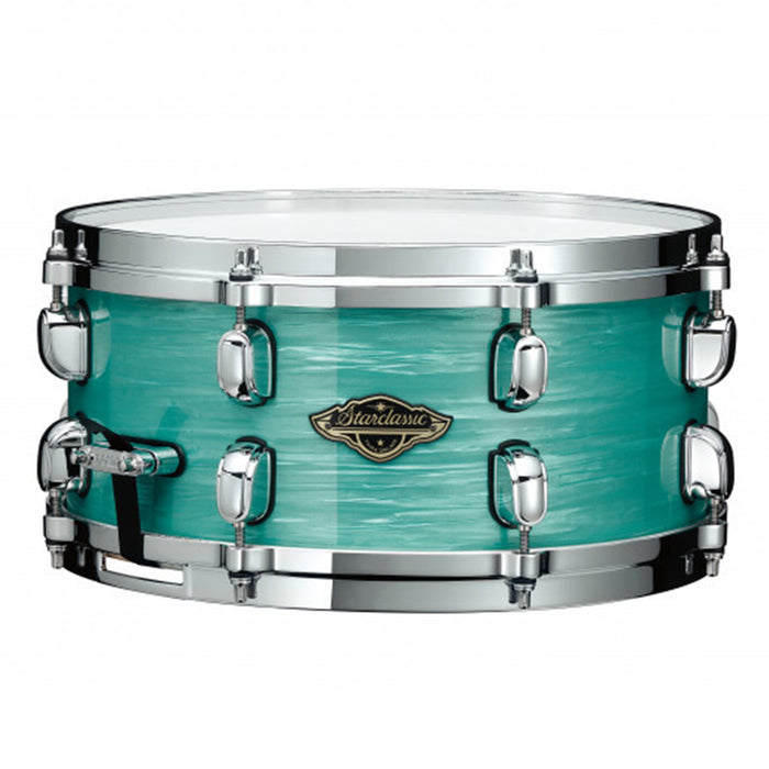 TAMA Starclassic Walnut/Birch Snare Drum 13" x 6" Surf Green Silk/Chrome HW