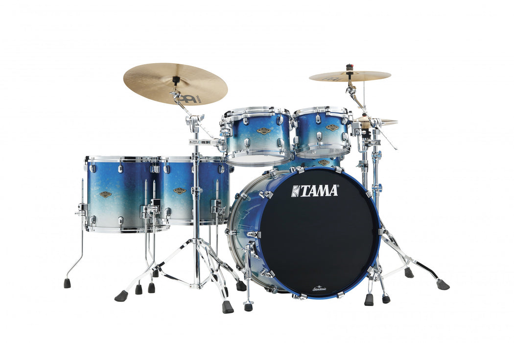 TAMA Starclassic Walnut/Birch Lacquer Shell Kit 5 pcs - Molten Blue Ice Fade/Chrome HW