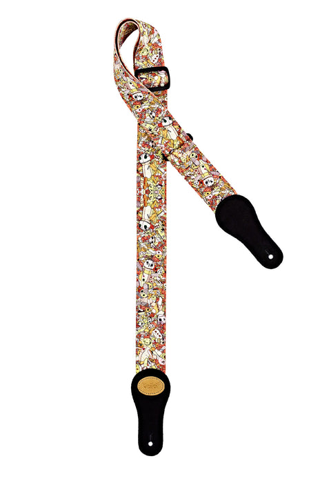 KEIKI Designer Series Nylon Guitar Strap - "Voodoo Puppet"