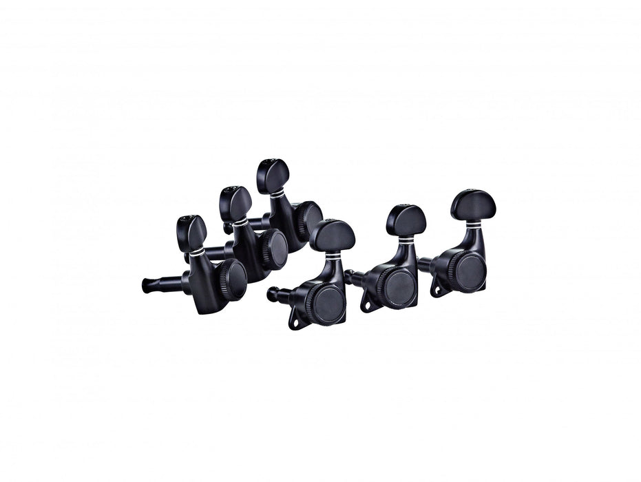 ORTEGA 3+3 Guitar Locking Tuning Machines - Gloss Black