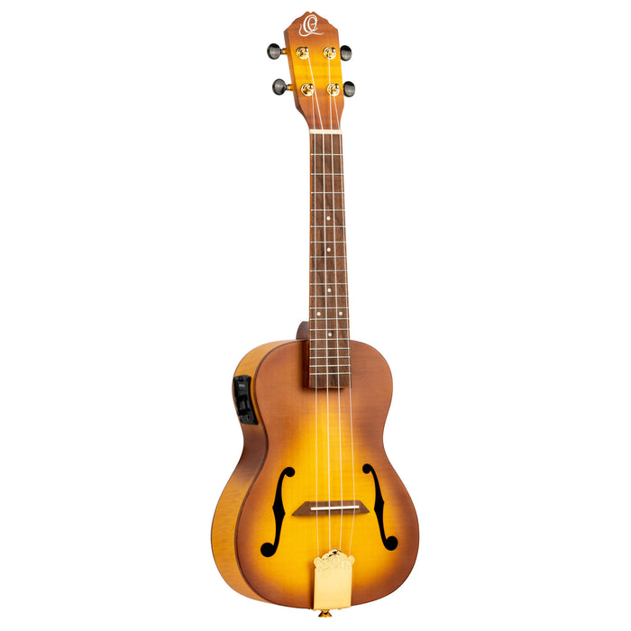 ORTEGA Custom Built Series Concert Ukulele 4 String - Honey Sunburst + Bag