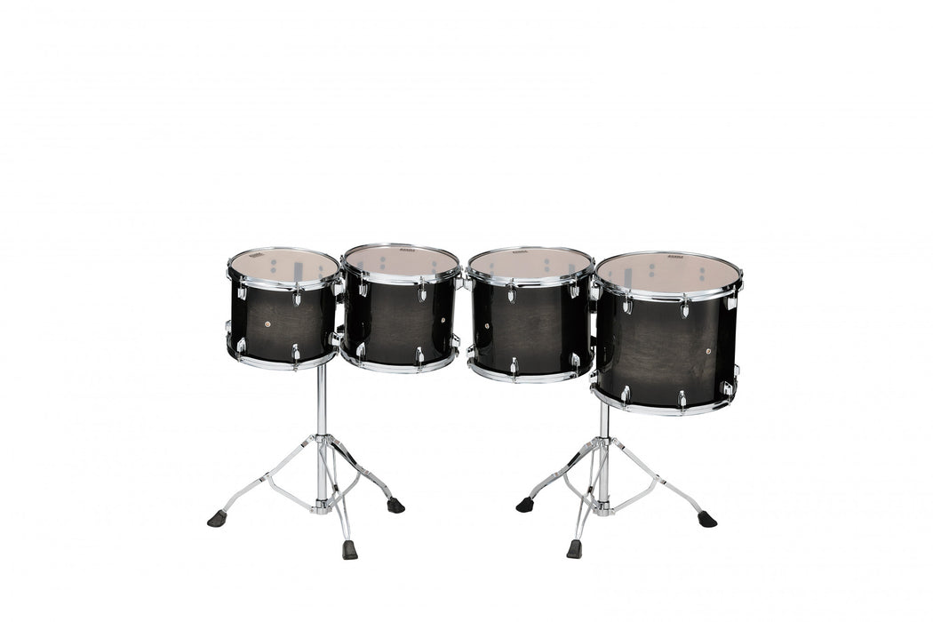 TAMA Low-Pitched Concert Tom Set 4 pcs. - Transparent Black Burst/Chrome HW