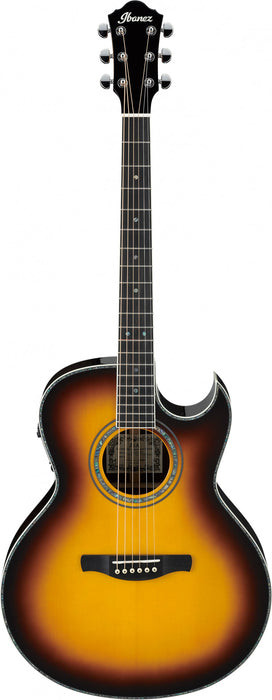 IBANEZ Joe Satriani Signature Acoustic Guitar 6 String - Vintage Burst + Case