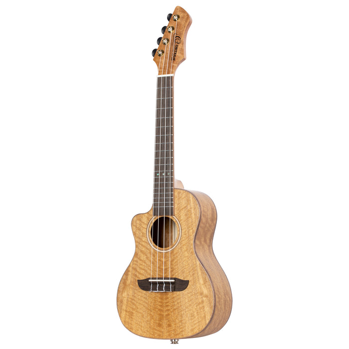ORTEGA Horizon Series Concert Preamp Ukulele 4 String Lefty - Mango Natural + Bag