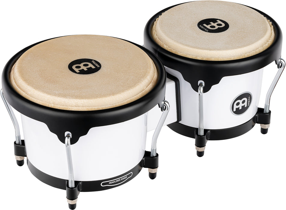 MEINL Percussion Journey Series Bongo 6 1/2" Macho & 7 1/2" Hembra - Bright White