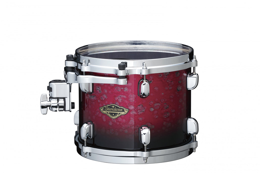 TAMA Starclassic Walnut/Birch Lacquer Rack Tom 8" x 7" - Molten Raspberry Fade/Chrome HW