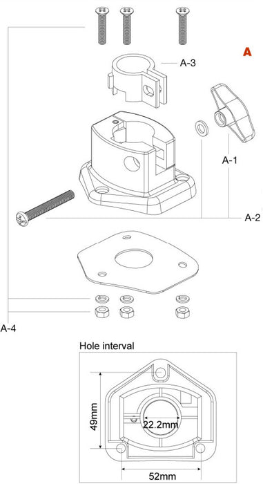 TAMA Tom Holder Base for Club Jam Flyer