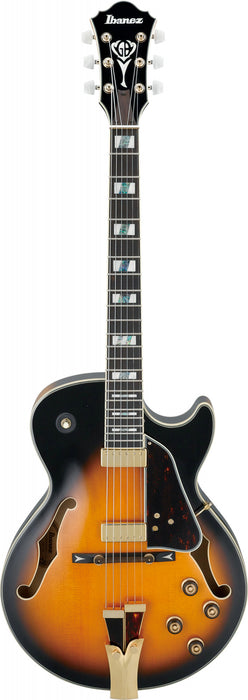 IBANEZ George Benson Signature Hollowbody Guitar 6 String - Brown Sunburst + Case MGB100C