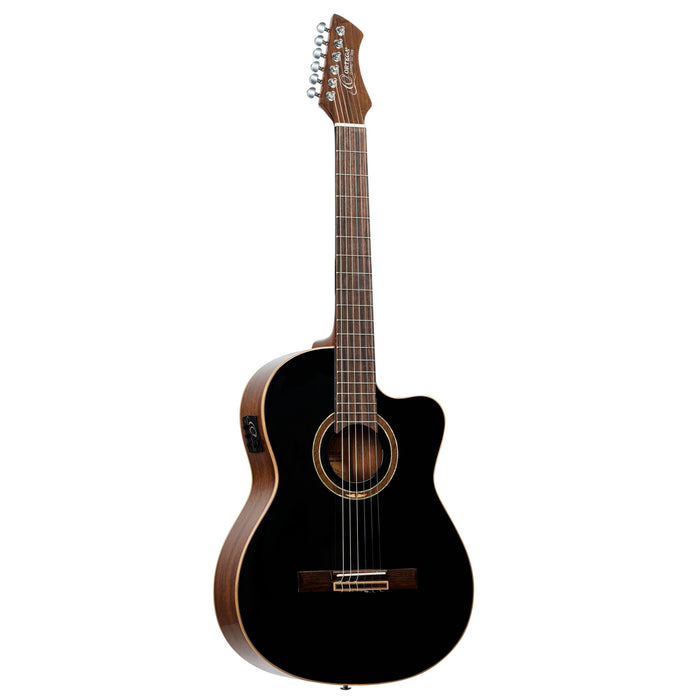 ORTEGA Performer Series 4/4 Classical Guitar 6-String - Black + Gig Bag