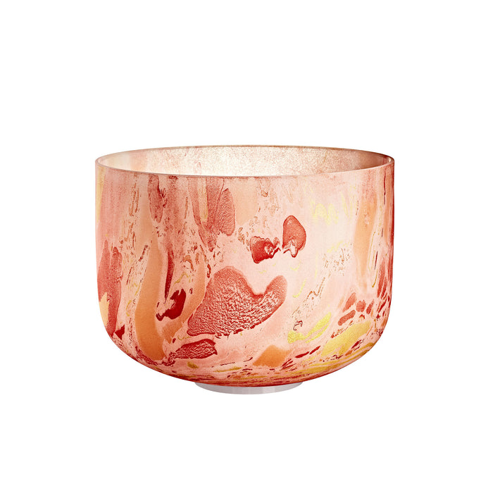 MEINL Sonic Energy Marble Crystal Singing Bowl 10" - D4/Sacral Chakra/432 Hz - Orange