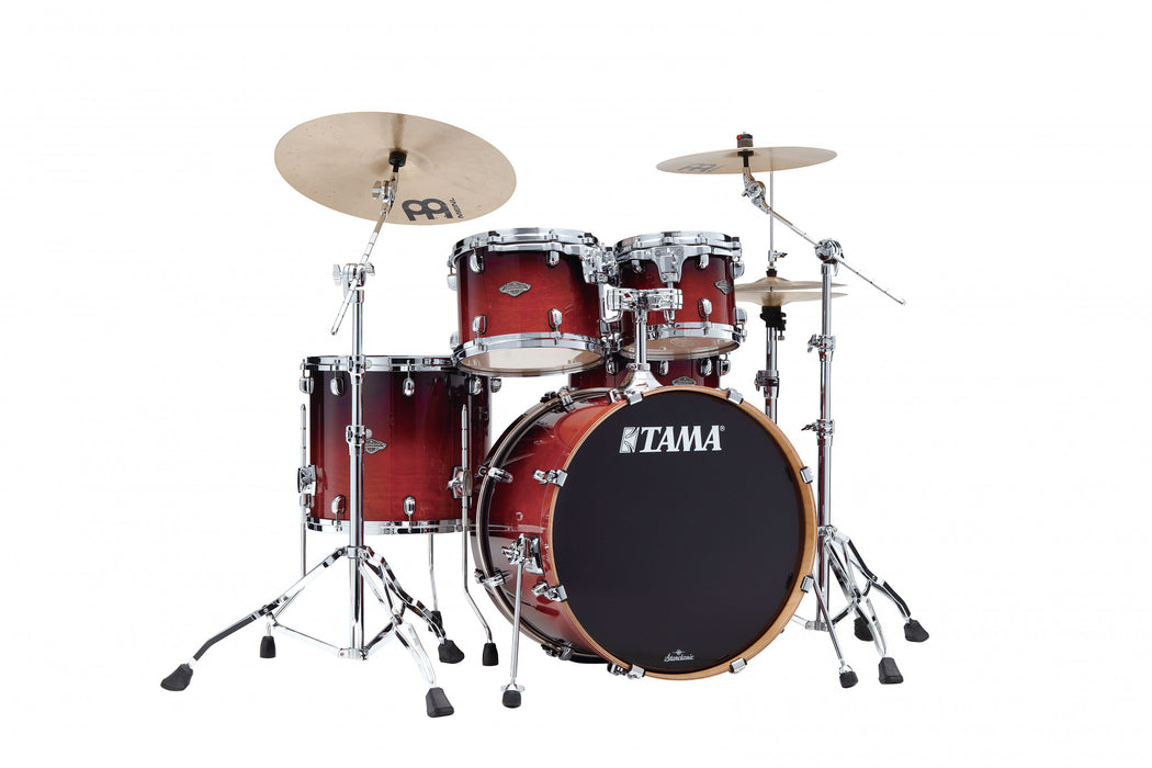 TAMA Starclassic Performer Shell Kit 4 pcs - Dark Cherry Fade/Chrome HW