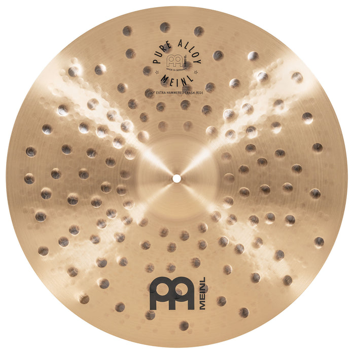 MEINL Cymbals Pure Alloy Extra Hammered Crash-Ride - 22"