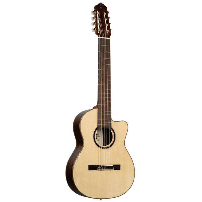 ORTEGA Performer Series 4/4 Nylon String Guitar 8-String - Natural + Gig Bag