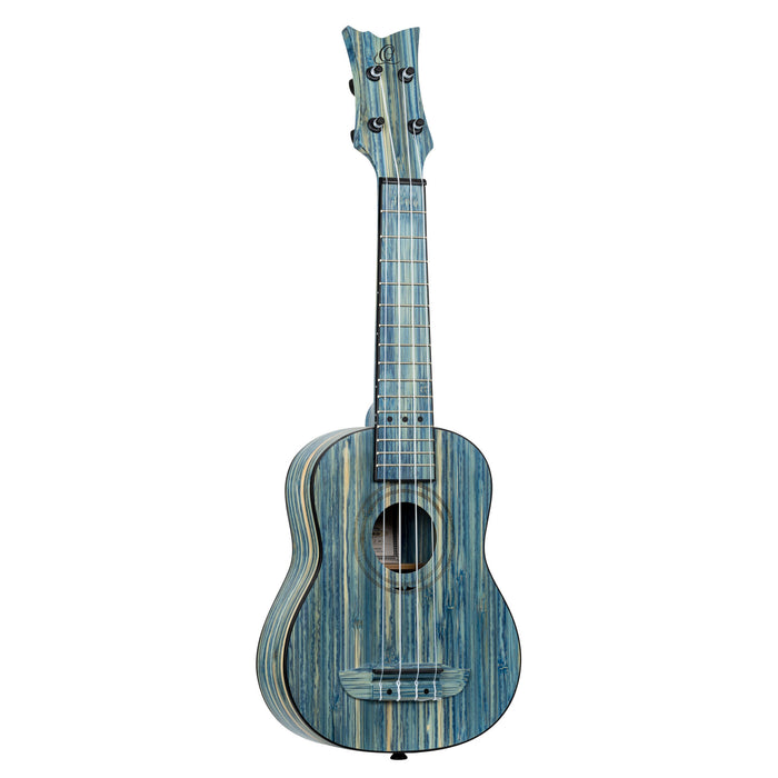 ORTEGA Bamboo Series Soprano Ukulele 4 String - Solid Bamboo Stonewashed + Bag