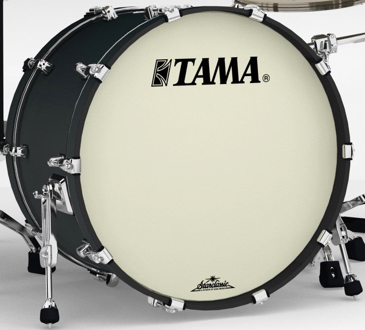TAMA Starclassic Maple Lacquer Bass Drum 16" x 12" - Flat Black/Chrome HW/with Mount