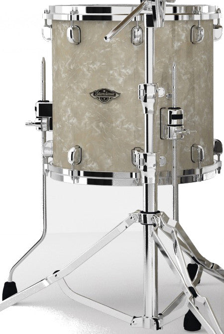 TAMA Starclassic Walnut/Birch Duracover Wrap Floor Tom 14" x 12" - Vintage Marine Pearl/Chrome HW