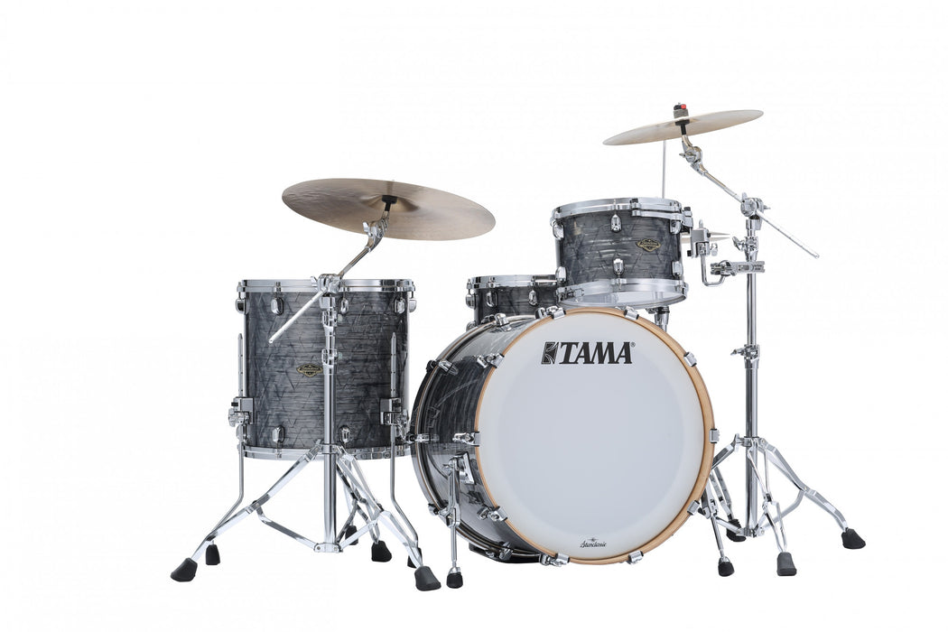 TAMA Starclassic Walnut/Birch Duracover Wrap Shell Kit 3 pcs - Charcoal Onyx/Chrome HW