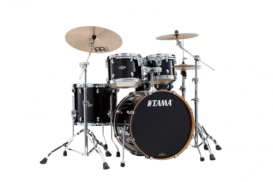 TAMA Starclassic Performer Shell Kit 4 pcs - Piano Black/Chrome HW