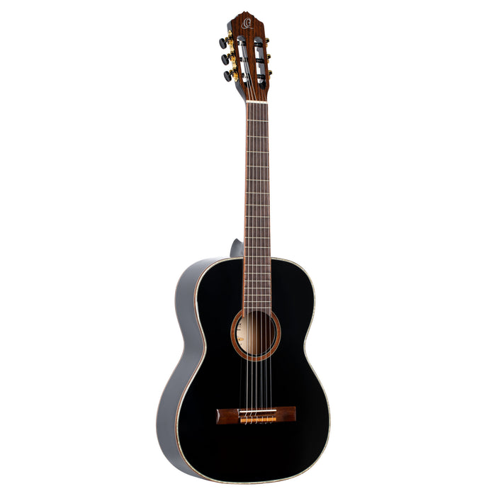 ORTEGA Family Series 7/8 Classical Guitar 6 String - Spruce / Mahogany Black + Gig Bag
