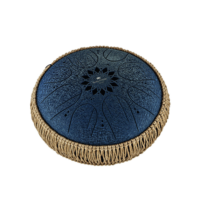 MEINL Sonic Energy Medium Octave Steel Tongue Drum 10" - C Minor/8 Notes/432 Hz - Navy Blue