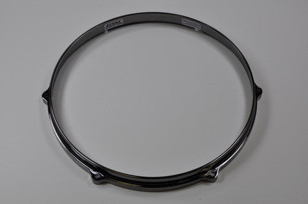 TAMA Die-Cast hoop 14" 6-Hole - Black Nickel Batter Side