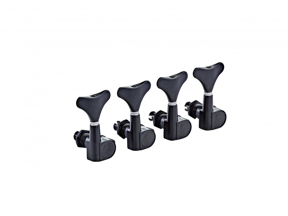 ORTEGA 4 in Line Bass Tuning Machines - Gloss Black