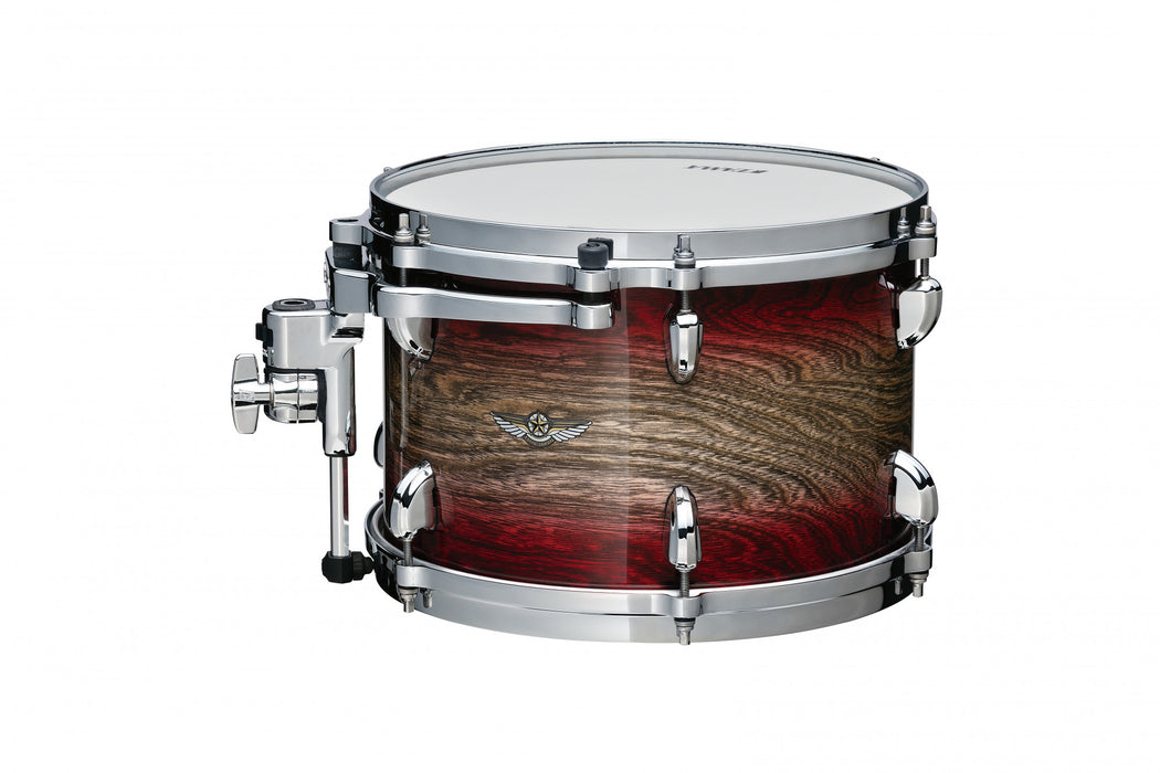 TAMA STAR Walnut Rack Tom 10" x 7" - Garnet Japanese Sen Burst/Chrome HW