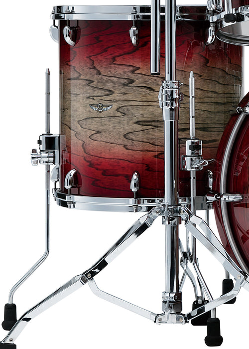 TAMA STAR Walnut Floor Tom 18" x 16" - Garnet Japanese Sen Burst/Chrome HW