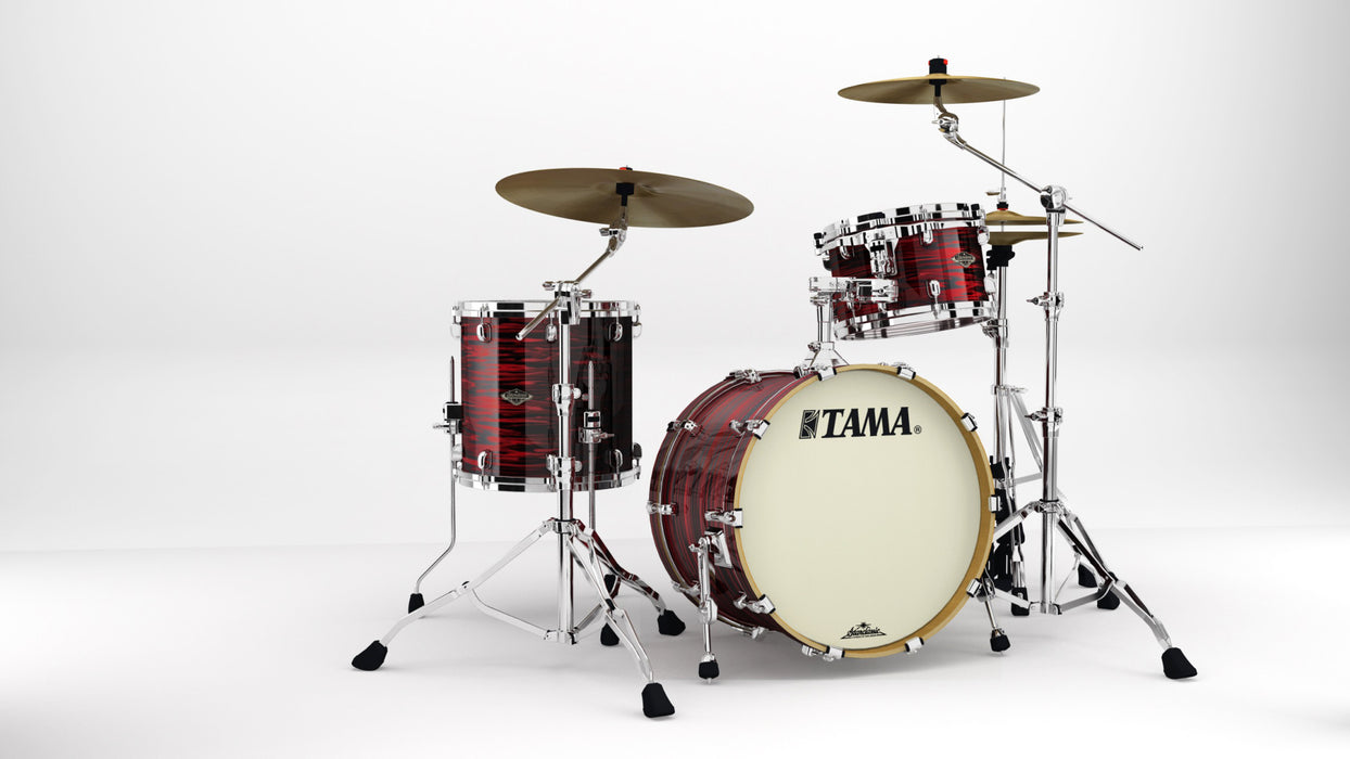 TAMA Starclassic Walnut/Birch Duracover Wrap Shell Kit 3 pcs - Red Oyster/Chrome HW