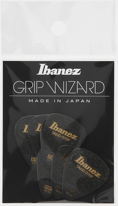 IBANEZ Grip Wizard Series Sand Grip Flat Picks - 6 pcs