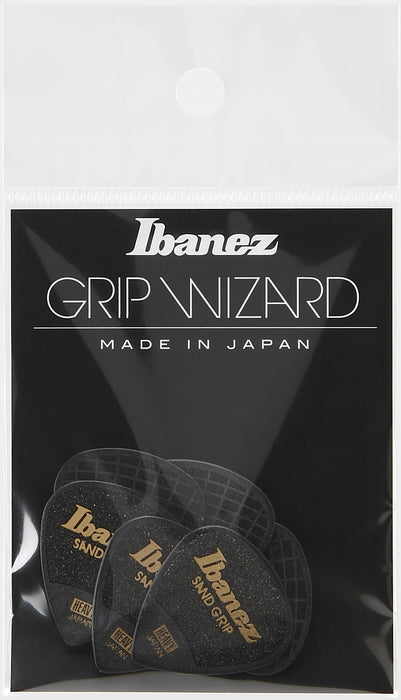 IBANEZ Grip Wizard Series Sand Grip Flat Picks - 6 pcs