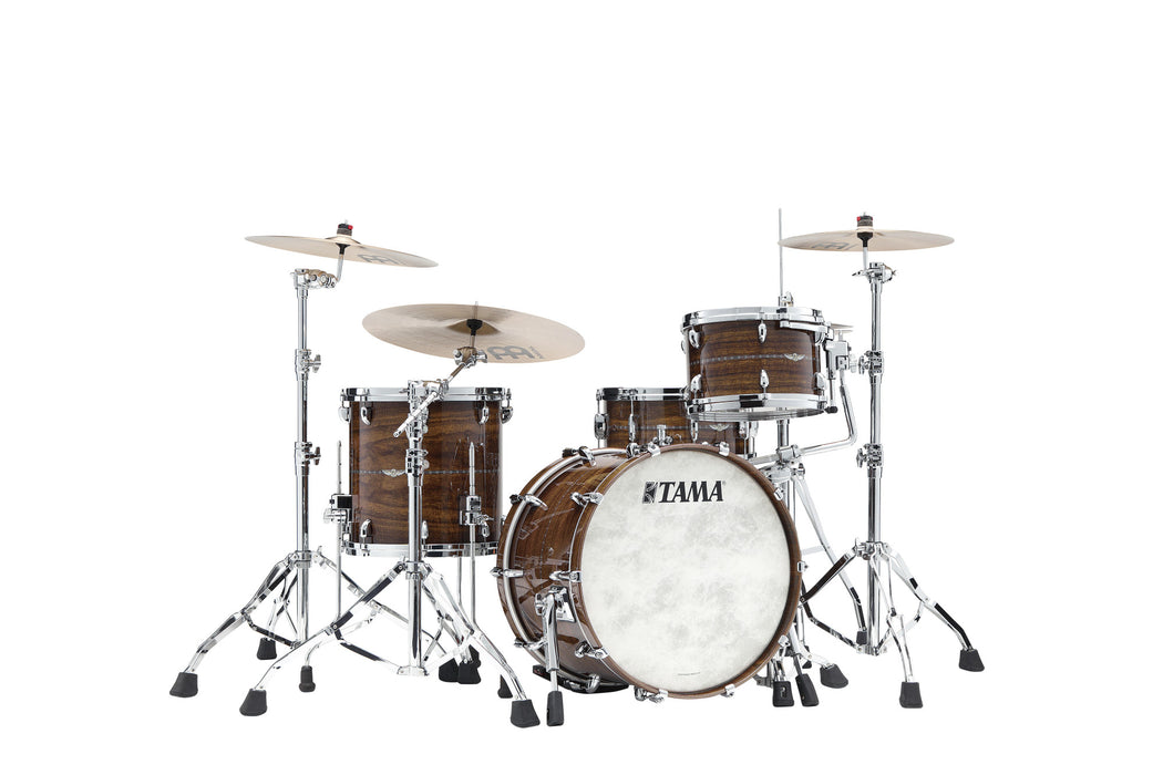 TAMA STAR Bubinga Shell Kit 3 pcs - Natural Indian Laurel/Chrome HW