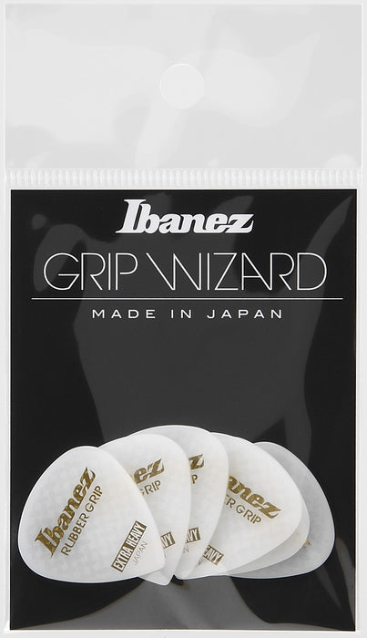 IBANEZ Grip Wizard Series Rubber Grip Flat Pick - 6 pcs