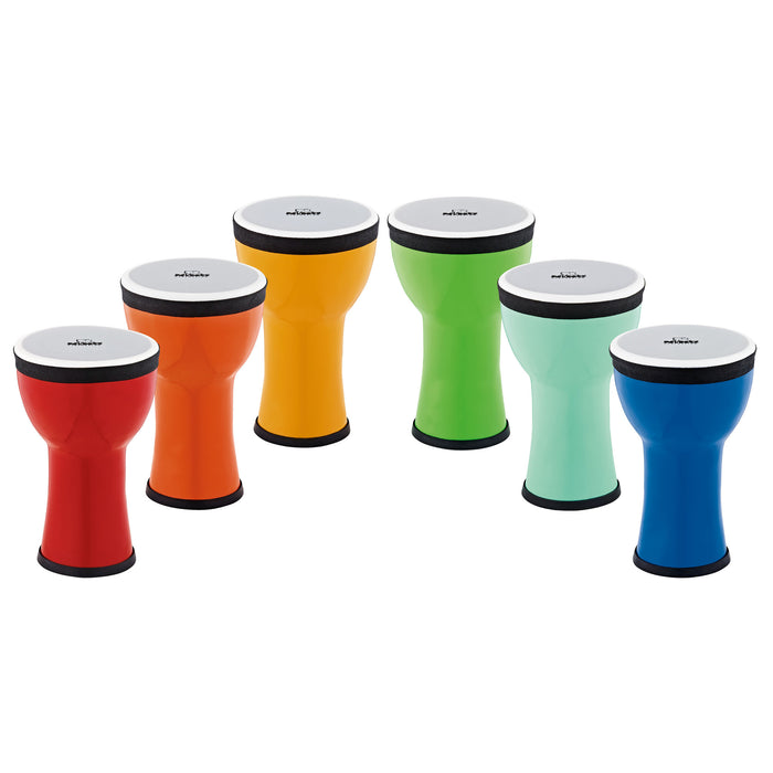 NINO Percussion Classroom Djembe Group Rhythm Set - 6 pcs